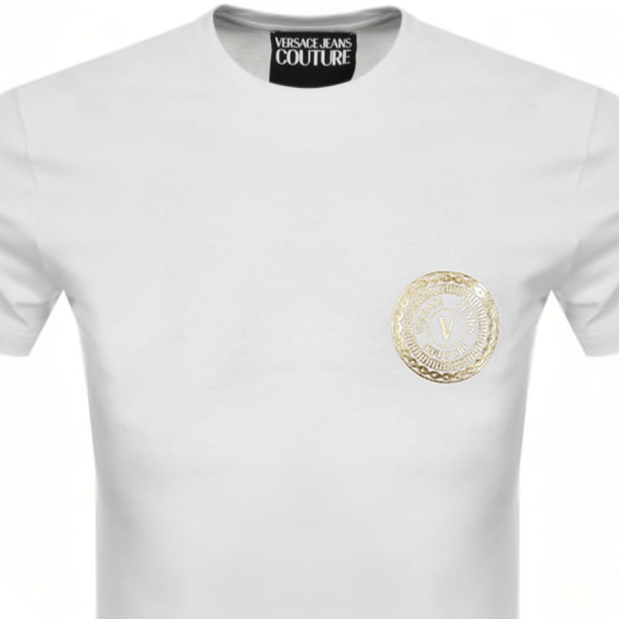Alternative Image for ProductVersace Jeans Couture Foil Logo T Shirt White2